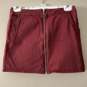 White fawn mini skirt